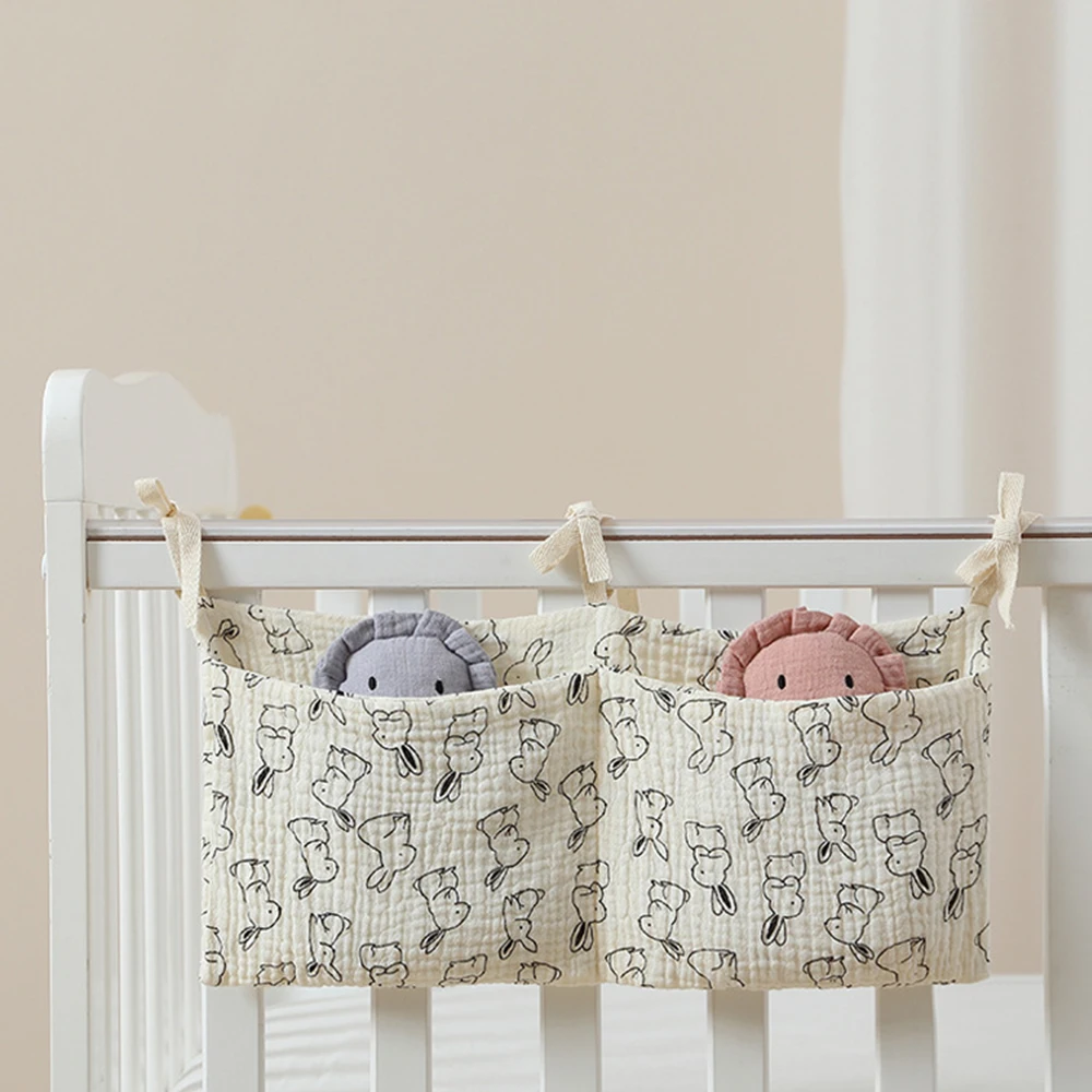 Baby Nursery Crib Organizer, Diaper Caddy Stacker, Portable Hanging Storage for Diapers Wipes Baby Essentials , Changing Table